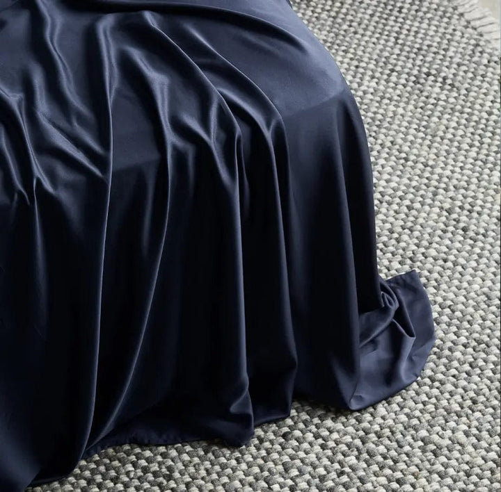 ettitude Twin / Ocean Signature Sateen Flat Sheet - 6 Color Options