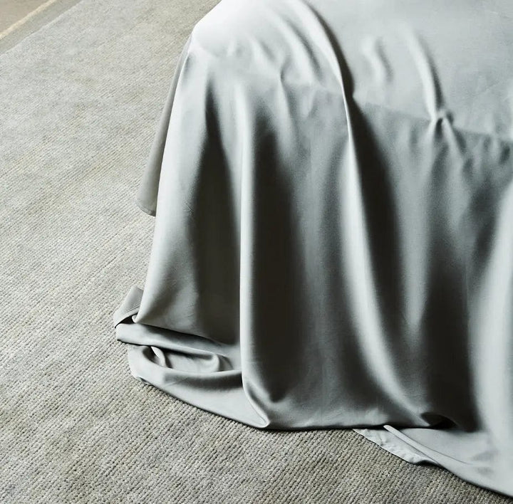 ettitude Twin / Sage Signature Sateen Flat Sheet - 6 Color Options
