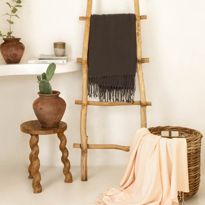 ettitude Vegan Cashmere Woven Throw Blanket