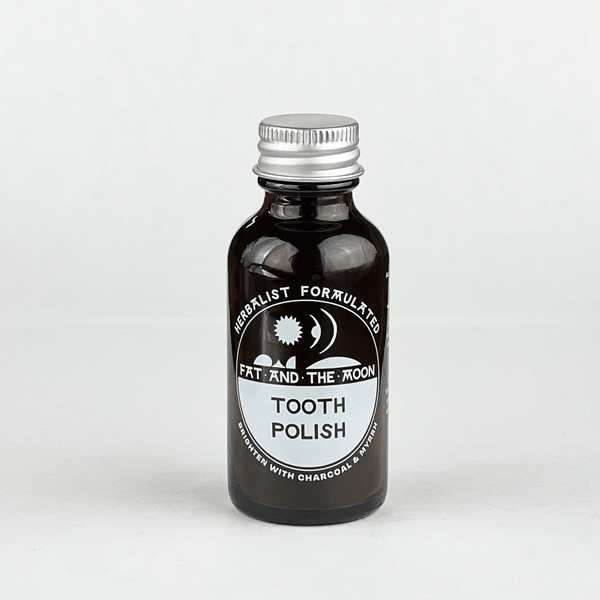 Fat and the Moon Activated Charcoal + Peppermint Tooth Polish
