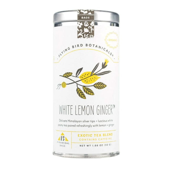 Flying Bird Botanicals White Lemon Ginger Tea
