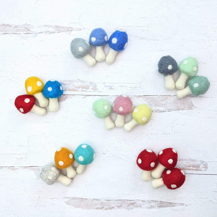 Friendsheep Amanita Mushrooms - Set of 3