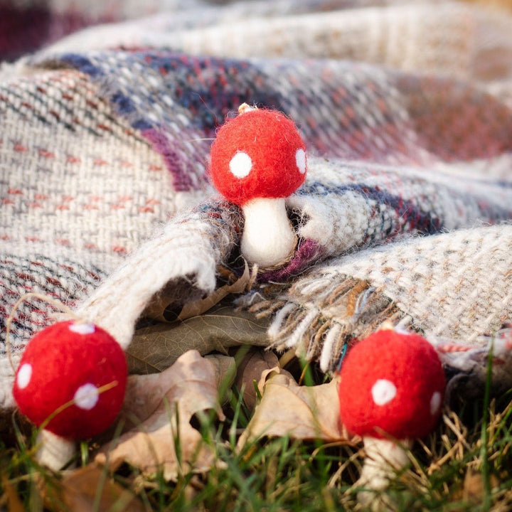 Friendsheep Amanita Mushrooms - Set of 3