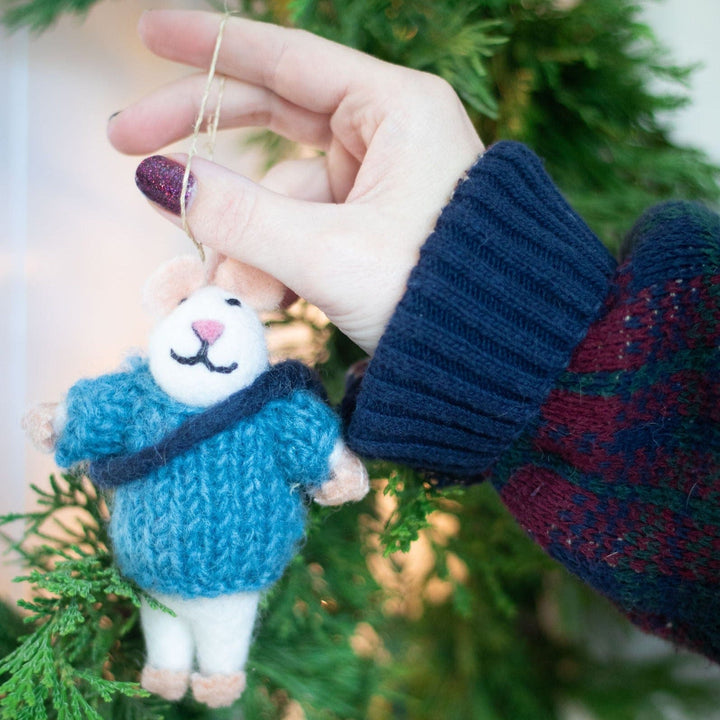 Friendsheep Bruno and Milo Mouse Eco Ornament - Set of 2