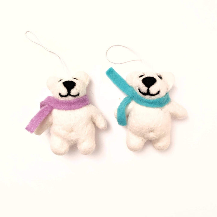 Friendsheep HAPPY BEARS Eco Ornaments - Set of 2