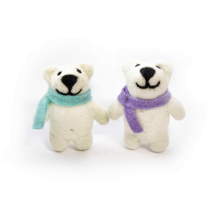 Friendsheep HAPPY BEARS Eco Ornaments - Set of 2