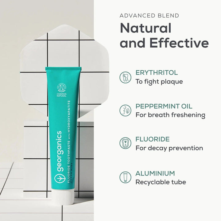 Georganics Fluoride Toothpaste With Hydroxyapatite