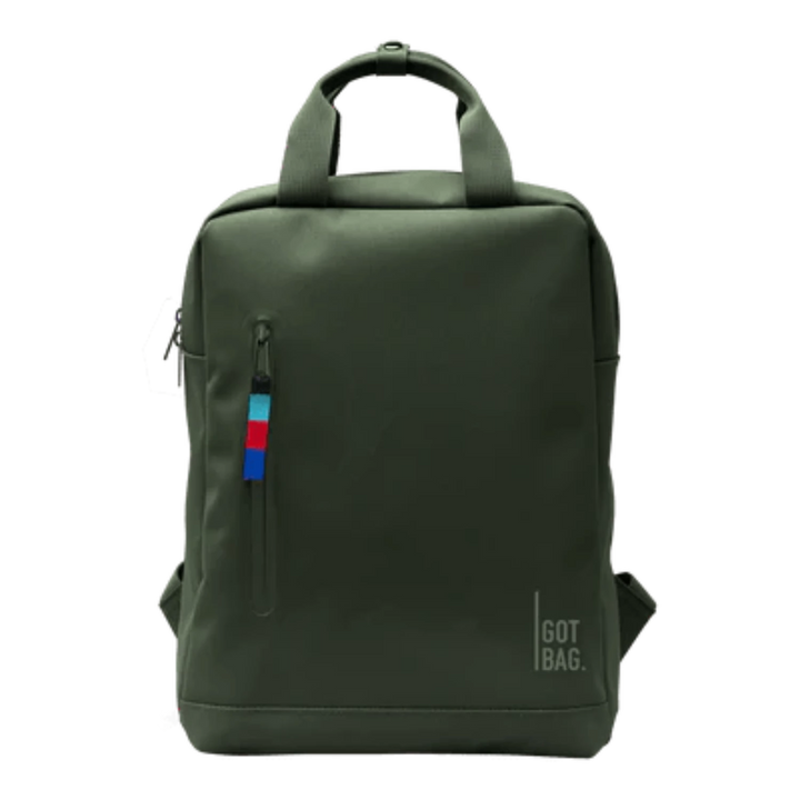 GOT BAG ALGAE Daypack Made of Ocean Plastic - Sustainable Backpack, 100% Recycled Plastic, Water Resistant