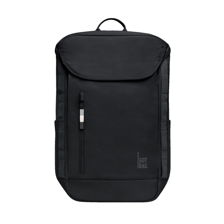 GOT BAG black monochrome Pro Pack Backpack, Recycled Ocean Impact Plastic