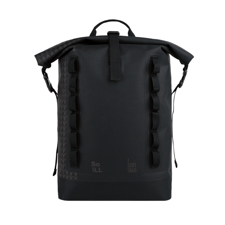 GOT BAG black  Rolltop “On The Roam” by Jason Momoa, sustainable 31 L roll‑top backpack