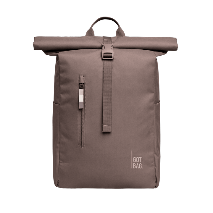 GOT BAG blobfish monochrome Rolltop Backpack Made of Ocean Plastic - Sustainable Travel Case, 100% Recycled Plastic, Water Resistant