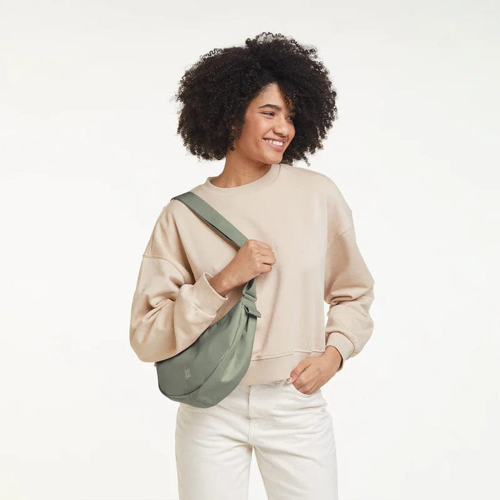 Moon Bag Large, Made of Ocean Plastic - Sustainable Travel Case, 100% Recycled Plastic, Water Resistant