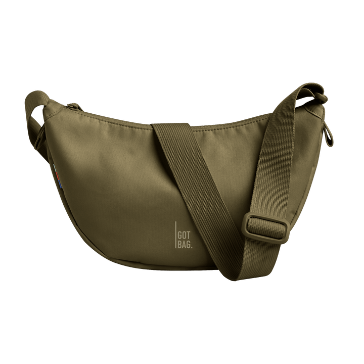 GOT BAG Moon Bag Small, Made of Ocean Plastic - Sustainable Travel Case, 100% Recycled Plastic, Water Resistant