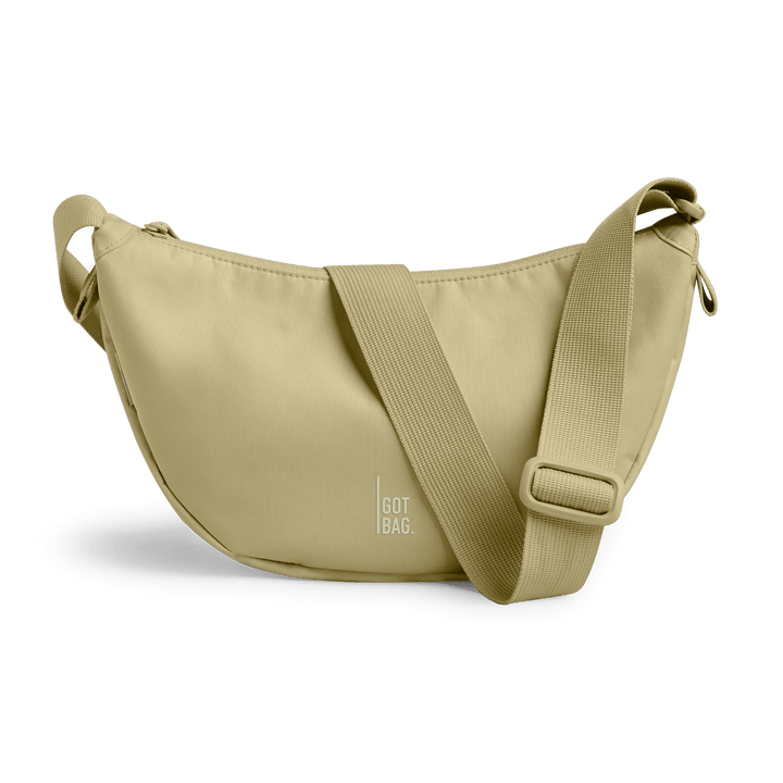 GOT BAG nori monochrome Moon Bag Small, Made of Ocean Plastic - Sustainable Travel Case, 100% Recycled Plastic, Water Resistant