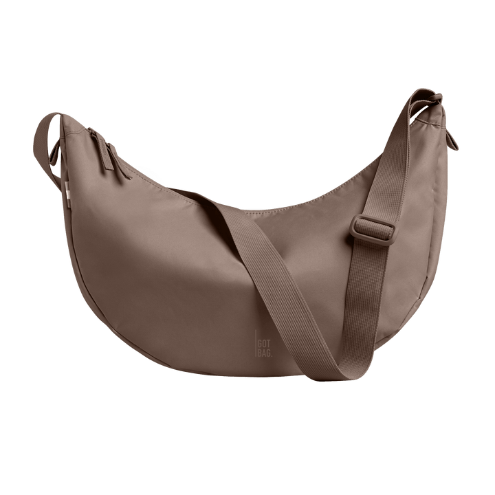 GOT BAG oyster monochrome Moon Bag Large, Made of Ocean Plastic - Sustainable Travel Case, 100% Recycled Plastic, Water Resistant