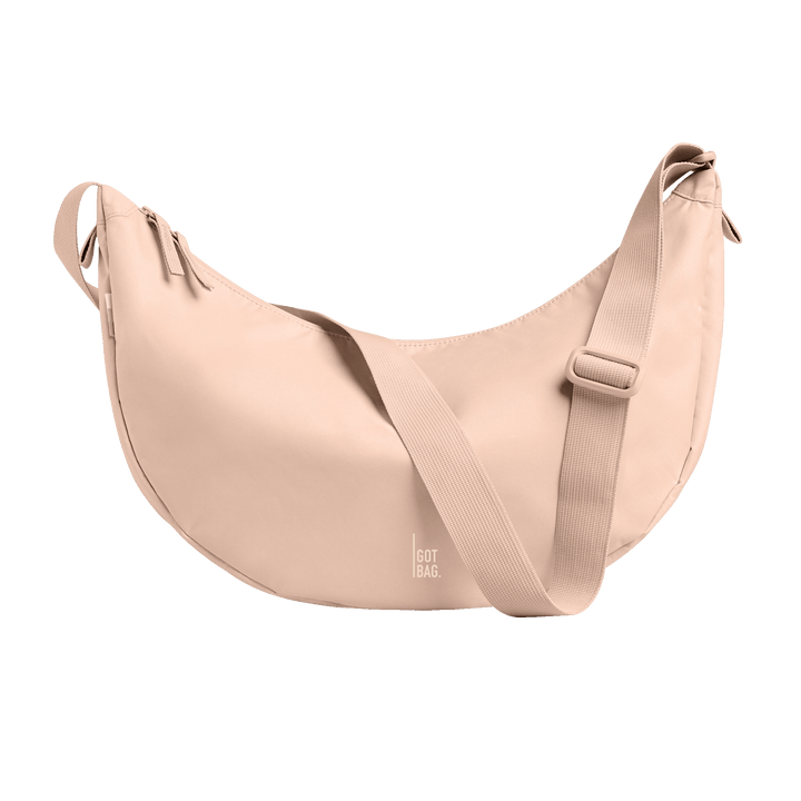 GOT BAG pearl monochrome Moon Bag Large, Made of Ocean Plastic - Sustainable Travel Case, 100% Recycled Plastic, Water Resistant