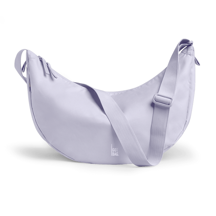 GOT BAG purple coral monochrome Moon Bag Large, Made of Ocean Plastic - Sustainable Travel Case, 100% Recycled Plastic, Water Resistant