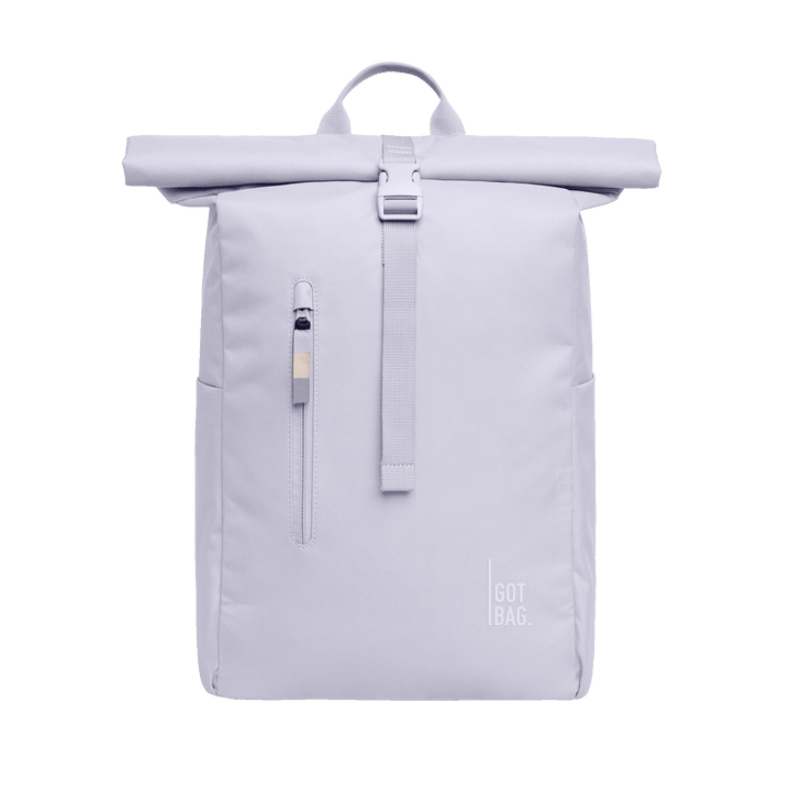 GOT BAG purple coral monochrome Rolltop Backpack Made of Ocean Plastic - Sustainable Travel Case, 100% Recycled Plastic, Water Resistant