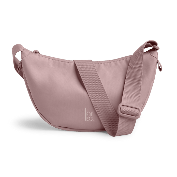 GOT BAG red sand monochrome Moon Bag Small, Made of Ocean Plastic - Sustainable Travel Case, 100% Recycled Plastic, Water Resistant