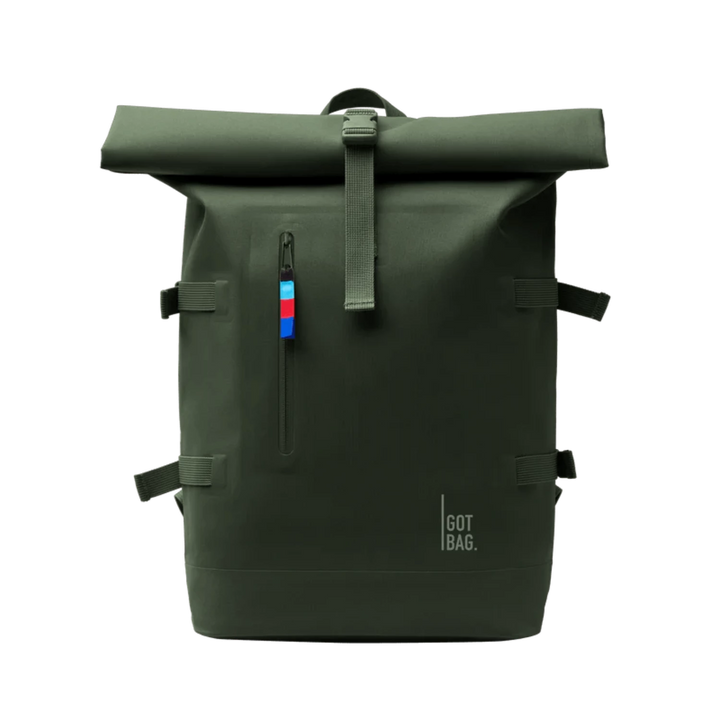 GOT BAG Rolltop Backpack Made of Ocean Plastic - Sustainable Travel Case, 100% Recycled Plastic, Water Resistant