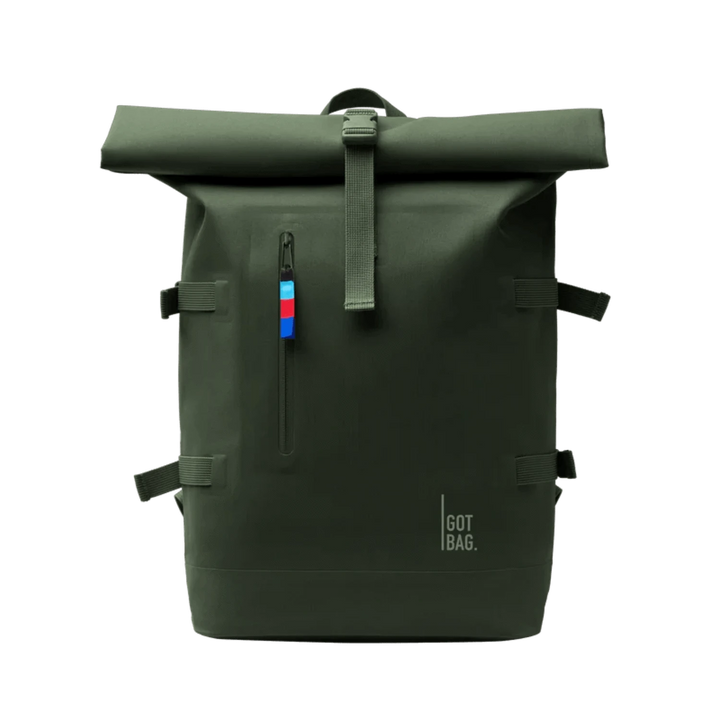 Rolltop Backpack Made of Ocean Plastic Sustainable Travel Case 100 Recycled Plastic Water Resistant