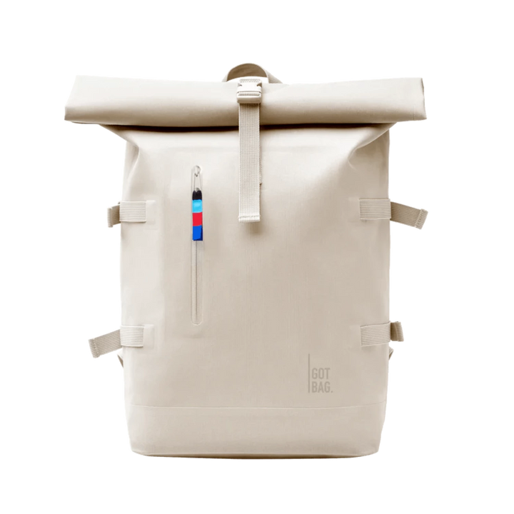 Rolltop Backpack Made of Ocean Plastic Sustainable Travel Case 100 Recycled Plastic Water Resistant