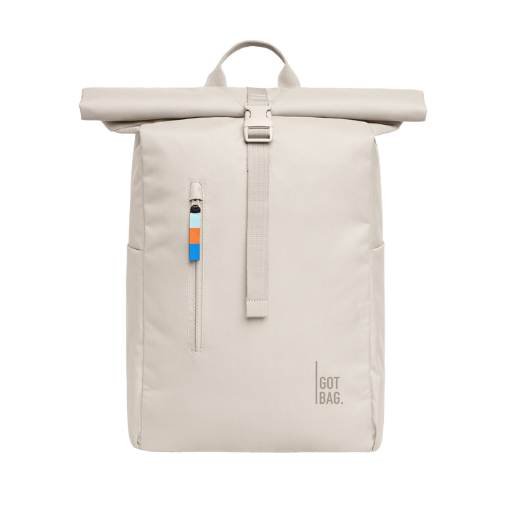 GOT BAG soft shell Rolltop Backpack Made of Ocean Plastic - Sustainable Travel Case, 100% Recycled Plastic, Water Resistant