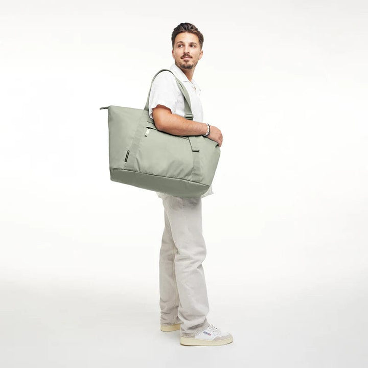 Tote Bag Large, Made of Ocean Plastic - Sustainable Travel Case, 100% Recycled Plastic, Water Resistant