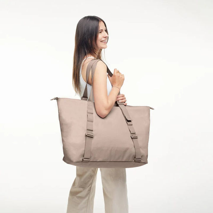 Tote Bag Large, Made of Ocean Plastic - Sustainable Travel Case, 100% Recycled Plastic, Water Resistant