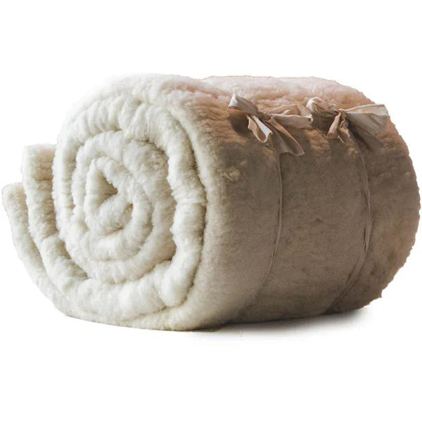 Holy Lamb Organics Twin Happy Lamb Fleece Mattress Topper