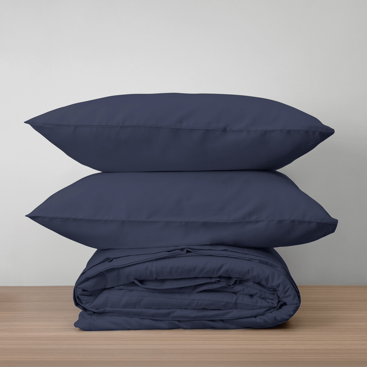 Homebird Textiles Lts. Full/Queen / Midnight Luxe & Comfy Sateen Duvet Set