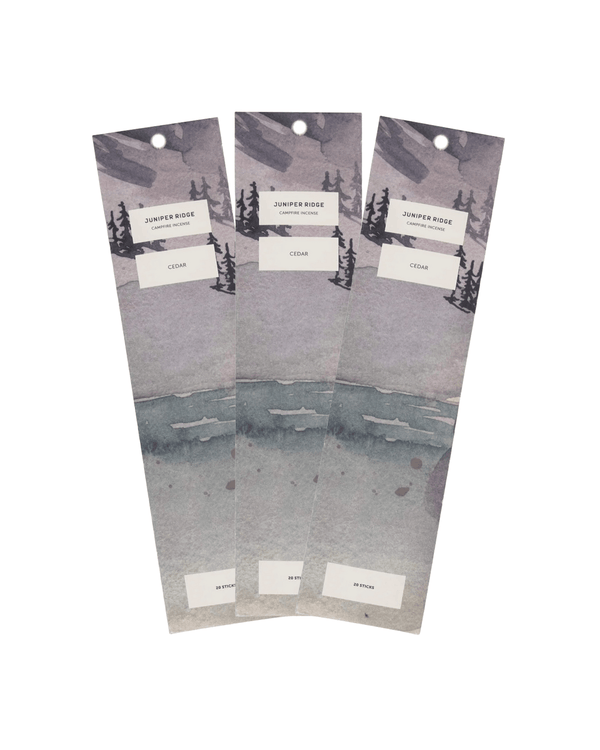 Juniper Ridge Cedar Campfire Incense (20 Sticks) 3-Pack