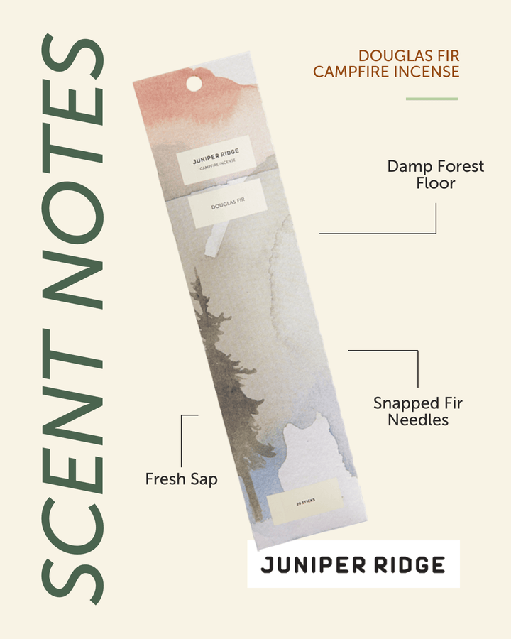 Juniper Ridge Douglas Fir Campfire Incense (20 Sticks) 3-Pack