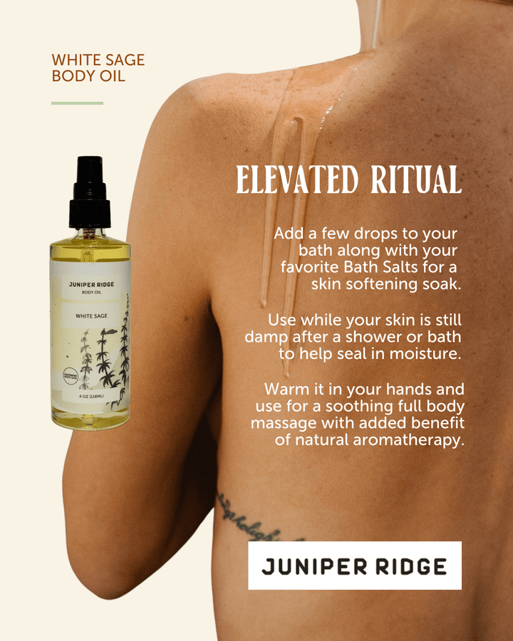 Juniper Ridge White Sage Body Oil