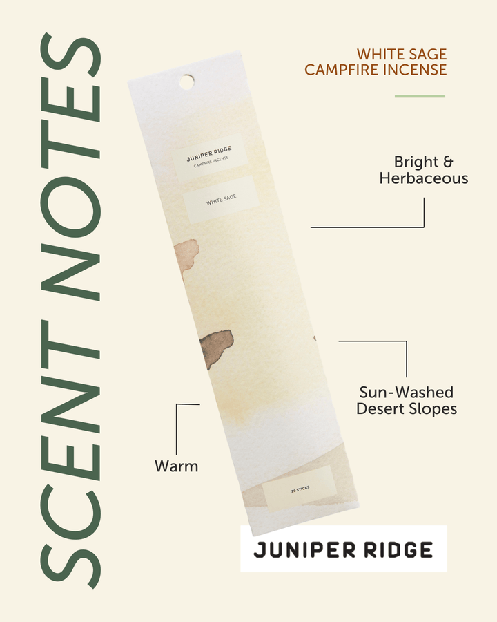 Juniper Ridge White Sage Campfire Incense (20 Sticks) 3-Pack