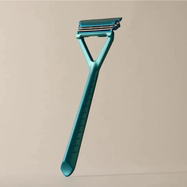 Leaf Shave Spruce Pivoting Head Stainless Steel Razor - Triple-Head Razor