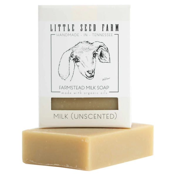 Little Seed Farm Unscented Goat's Milk Bar Soap for Sensitive Skin