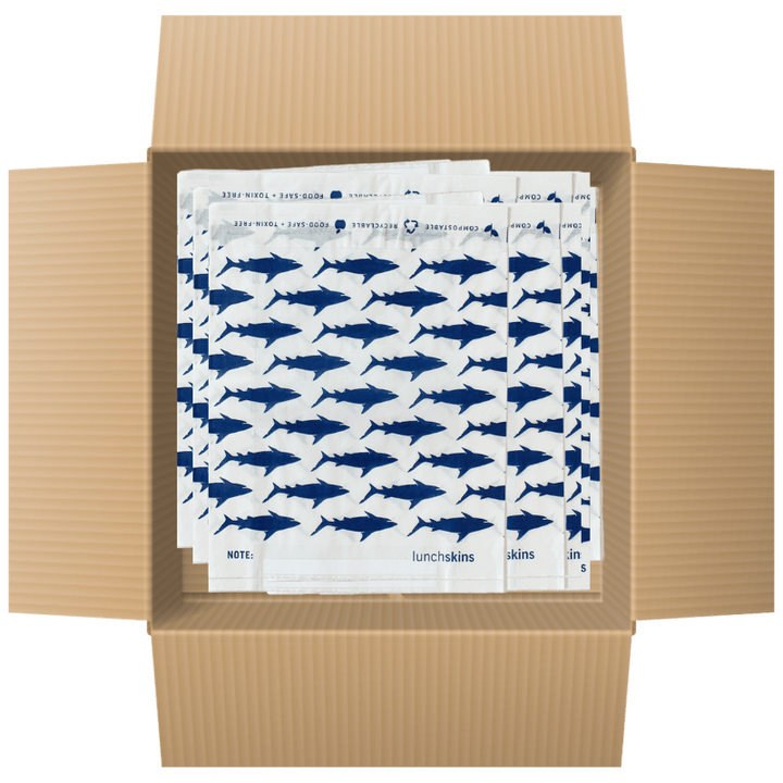 500 Self-Sealing Sandwich Bags - Shark