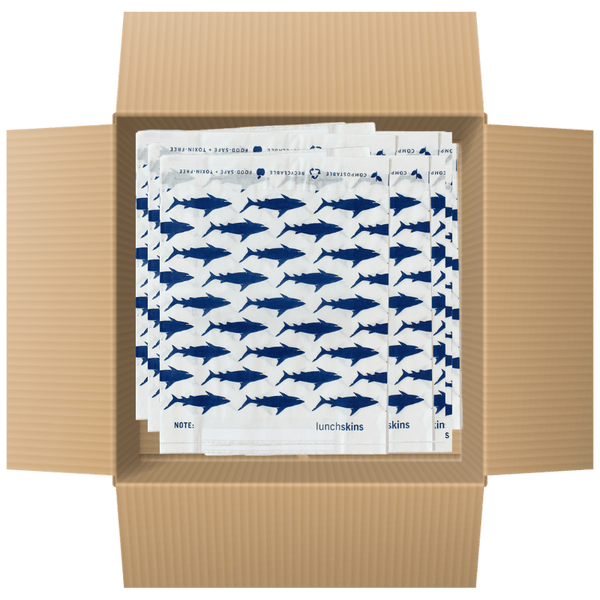 Lunchskins 500 Self-Sealing Sandwich Bags - Shark
