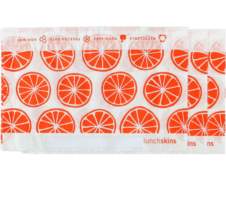 500 Self-Sealing Snack Bags - Orange