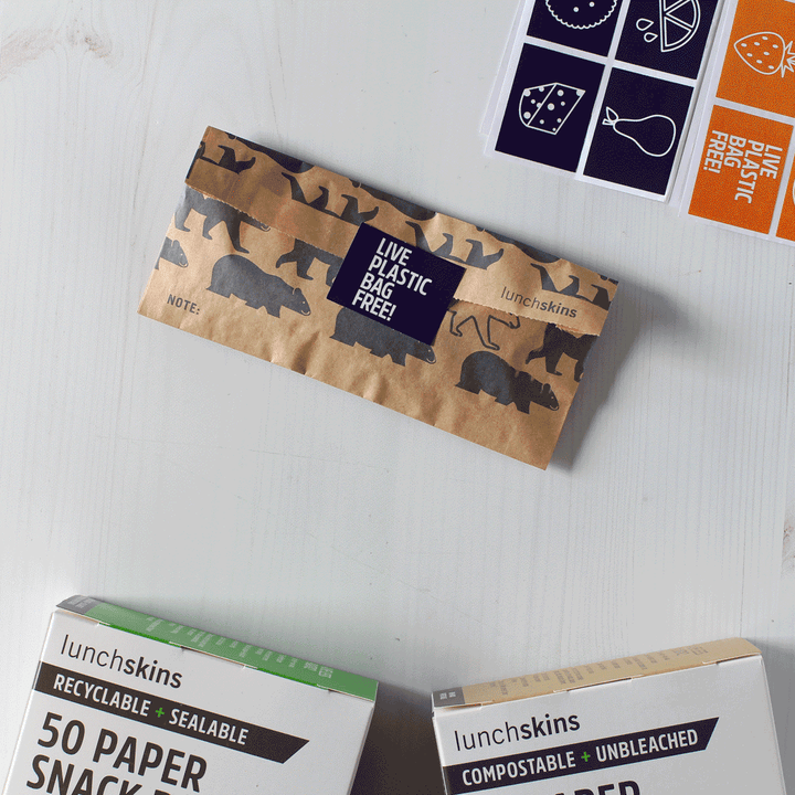 Lunchskins Compostable Paper Snack Bags