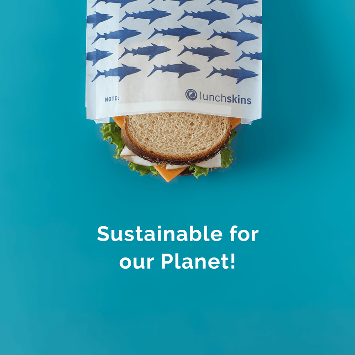 Lunchskins Recyclable Paper Sandwich Bags – Shark Print