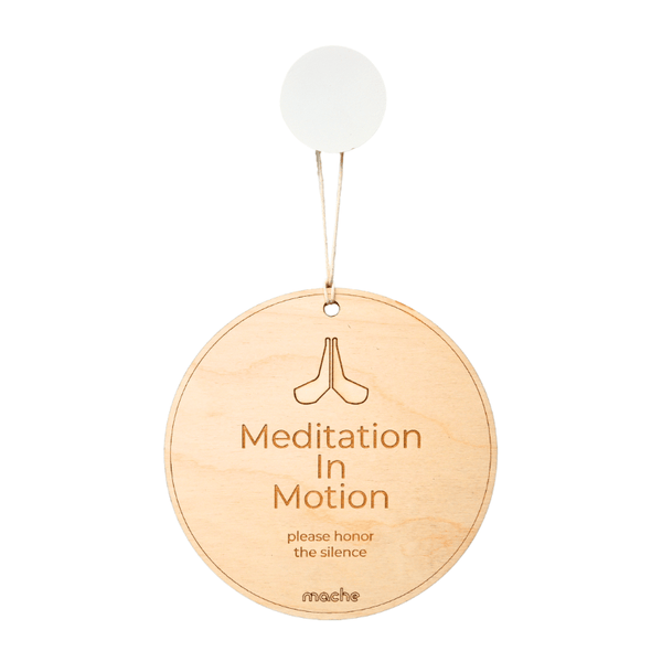 Mache Birch Self Care Sign, Meditation Medallion