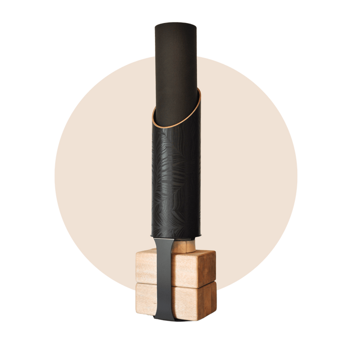 Mache Black / Black Stand Ginger Homi Yoga Storage Bundle – Sustainable Wall-Mounted Yoga Organizer