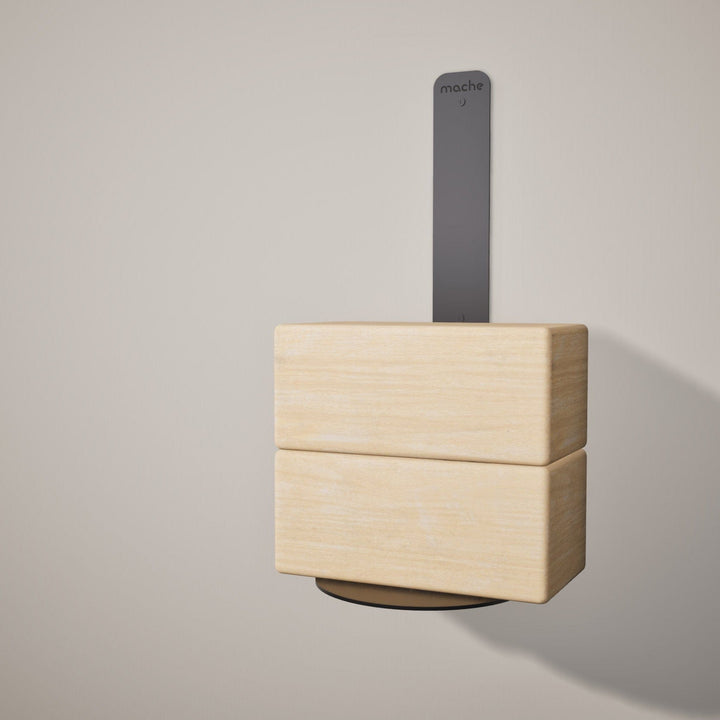 Mache Black Yoga Block Wall Bracket, Black