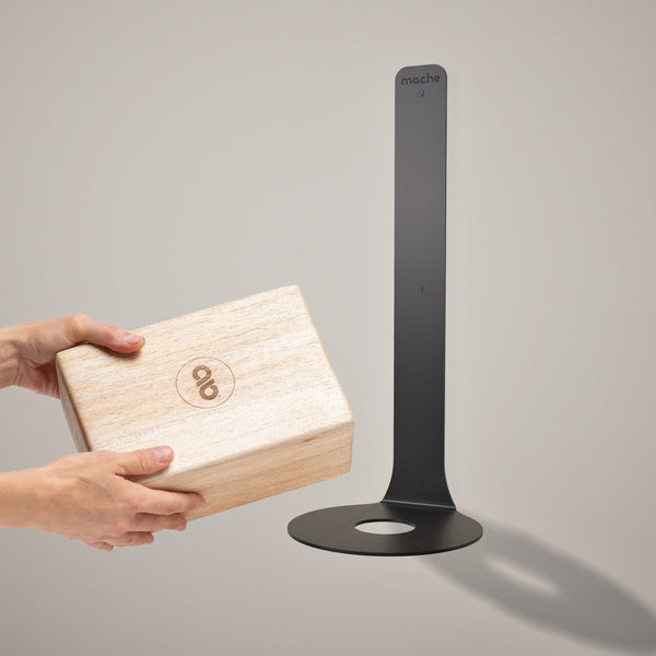 Mache Black Yoga Block Wall Bracket, Black