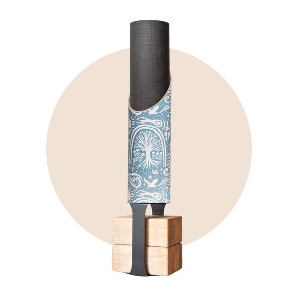 Mache Blue / Black Stand Cosmos Yoga Storage Bundle – Sustainable Wall-Mounted Yoga Organizer