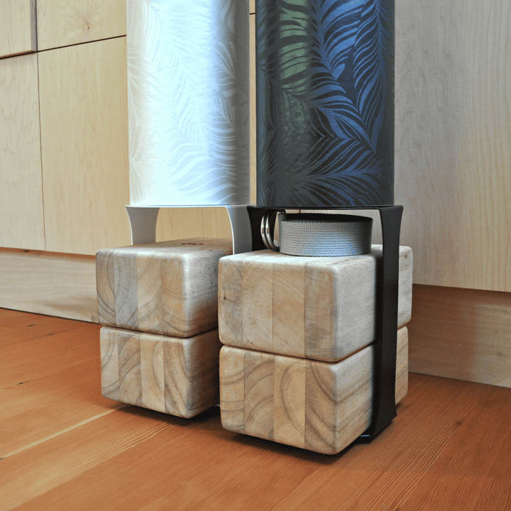 Mache Ginger Homi Yoga Storage Bundle – Sustainable Wall-Mounted Yoga Organizer