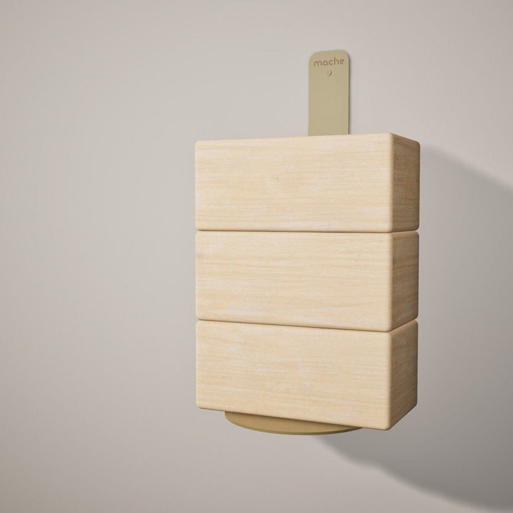 Mache Gold Yoga Block Wall Bracket, Gold
