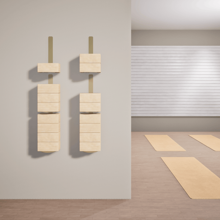 Mache Gold Yoga Block Wall Bracket, Gold